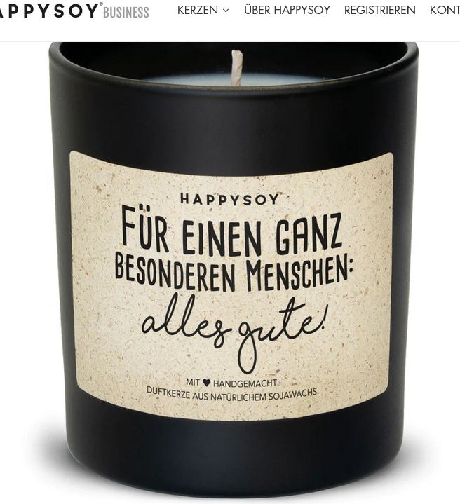 Duftkerze Für einen von Happysoy 