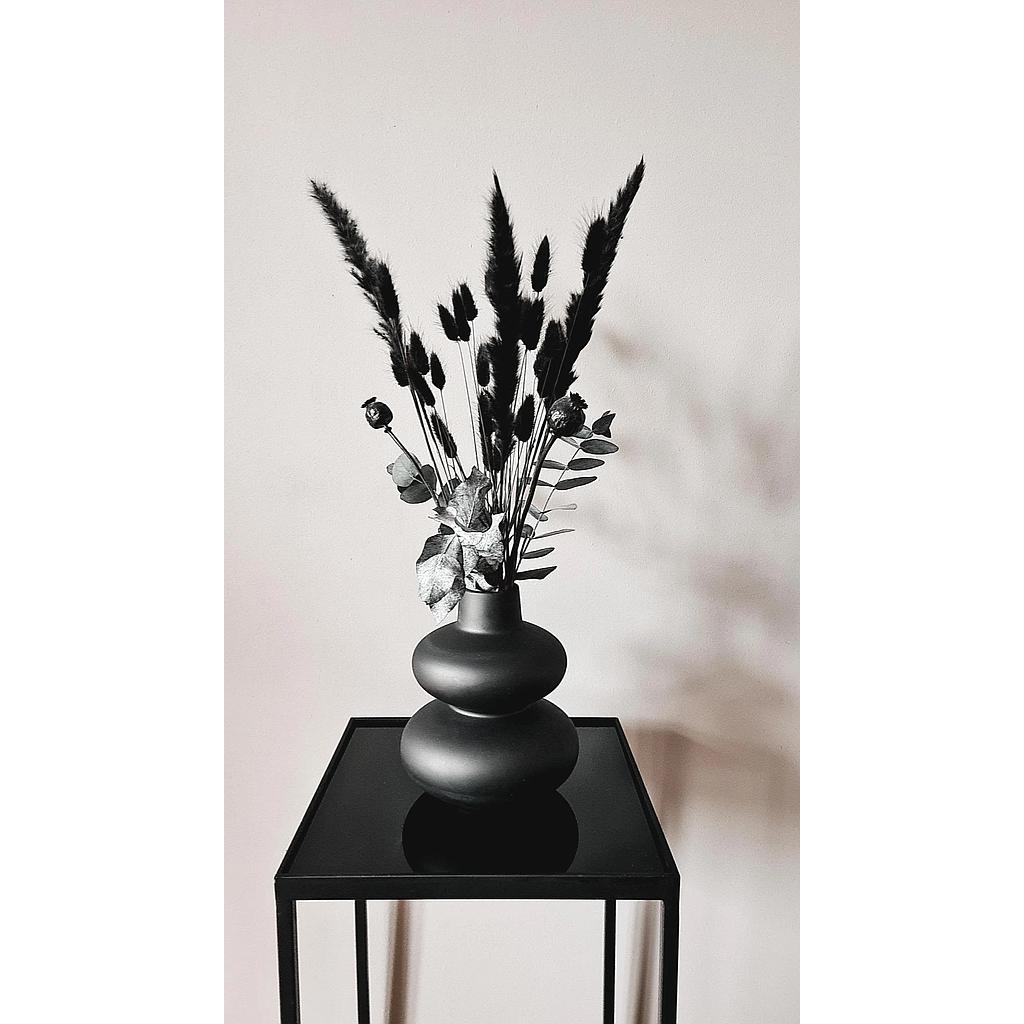 Vase black small von Present time