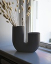 Vase Stravalla dark grey von Storefactory