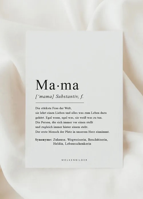 Postkarte Mama