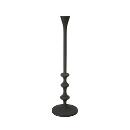 [2100000021314] Kerzenständer schwarz 53 cm hoch Metall