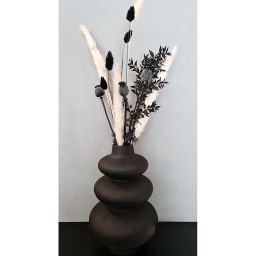 Vase black large von Present time