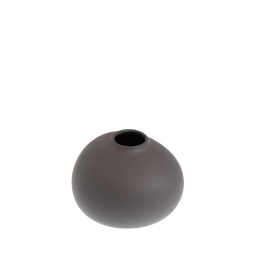 [2100000001415] Vase KÄLLA small dark grey round von Storefactory