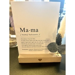 [2100000023417] Set Karte Mama mit Kartenständer